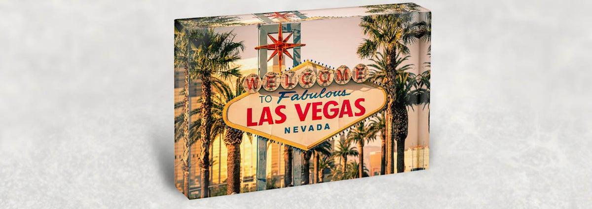 Welcome to Las Vegas sign | Acrylic Block