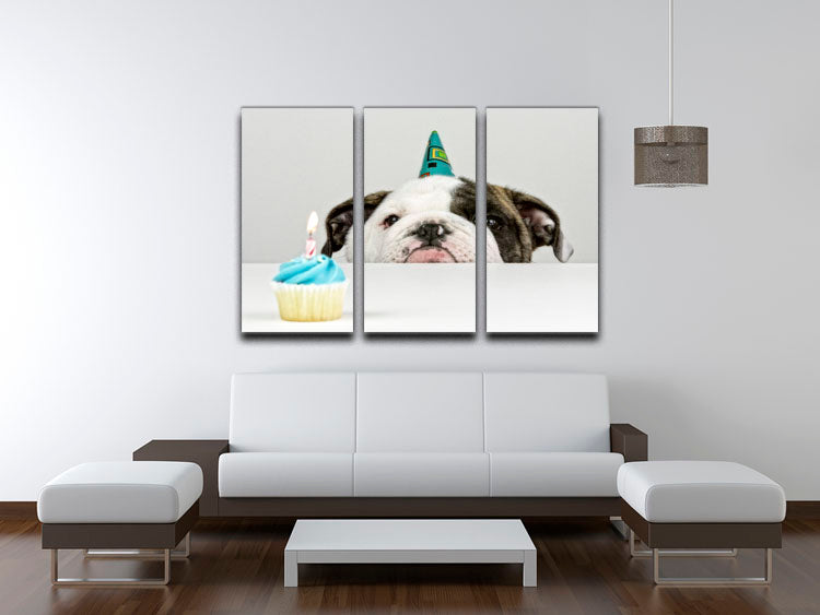 A Little Birthday 3 Split Panel Canvas Print - 1x - 3