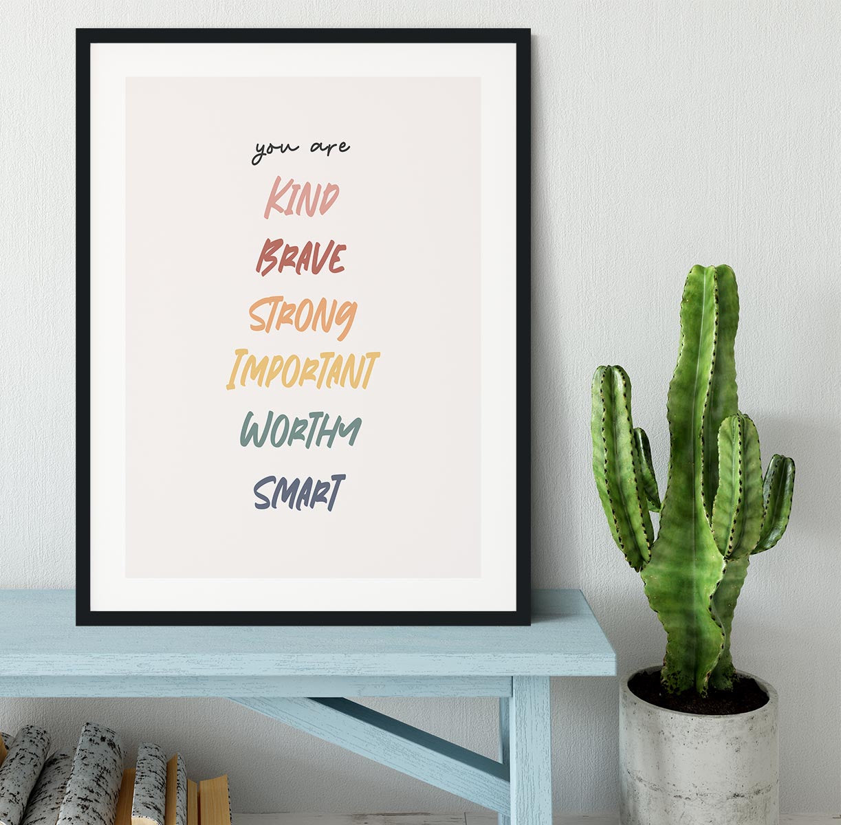 Affirmation Framed Print - Canvas Art Rocks - 1