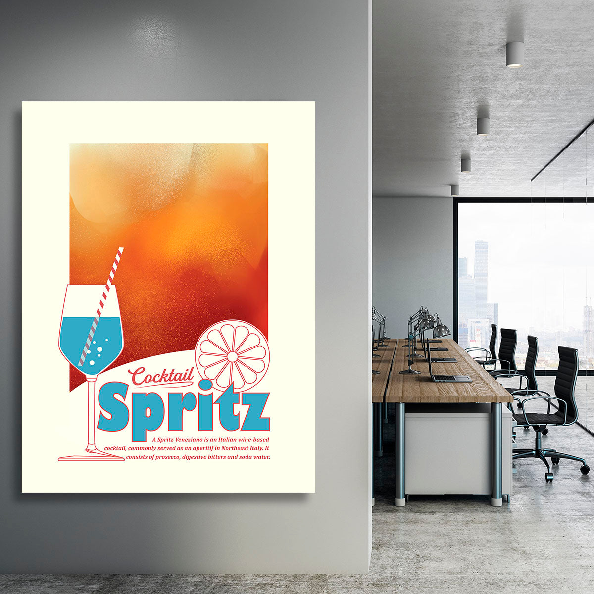 Aperol Spritz print Canvas Print or Poster - Canvas Art Rocks - 3