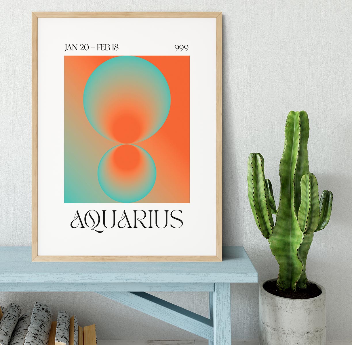 Aquarius Zodiac Insight Poster Framed Print - Canvas Art Rocks - 3