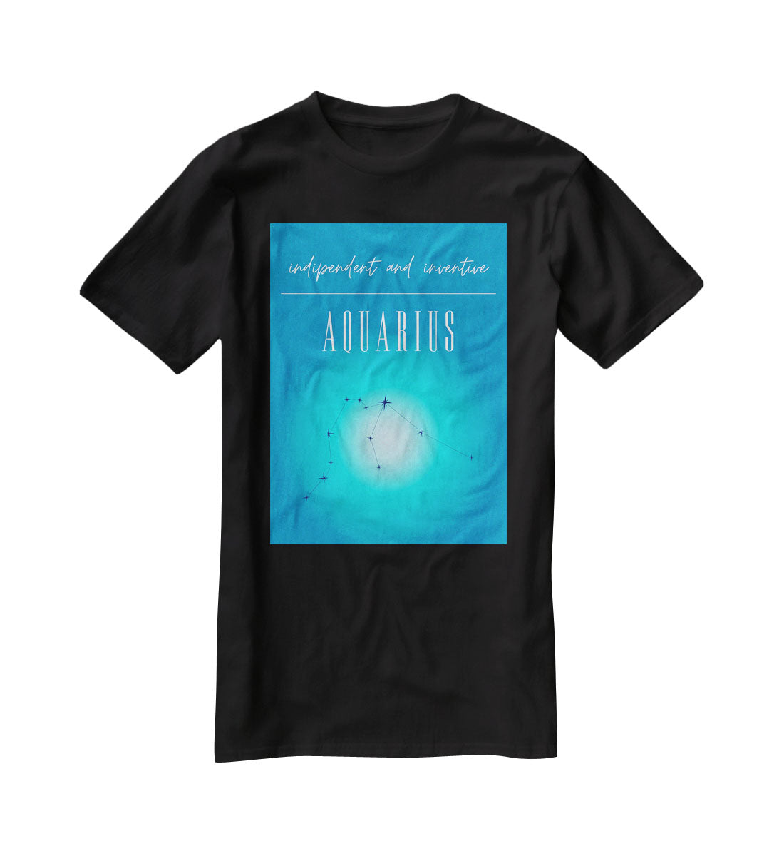 Aquarius Zodiac Vision Poster T-Shirt - Canvas Art Rocks - 1