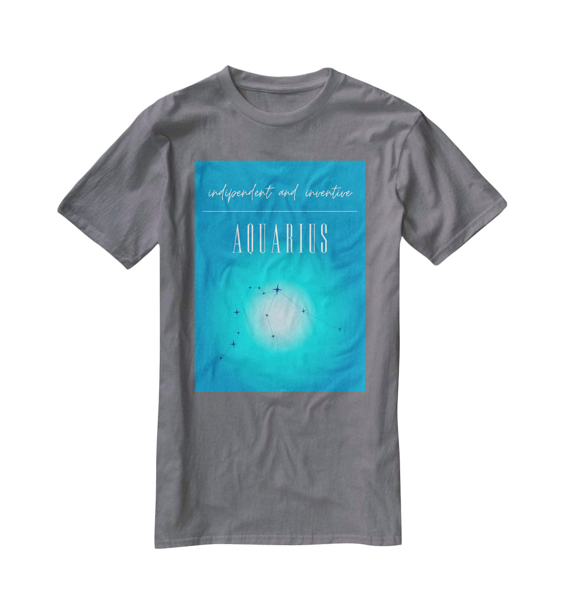 Aquarius Zodiac Vision Poster T-Shirt - Canvas Art Rocks - 3