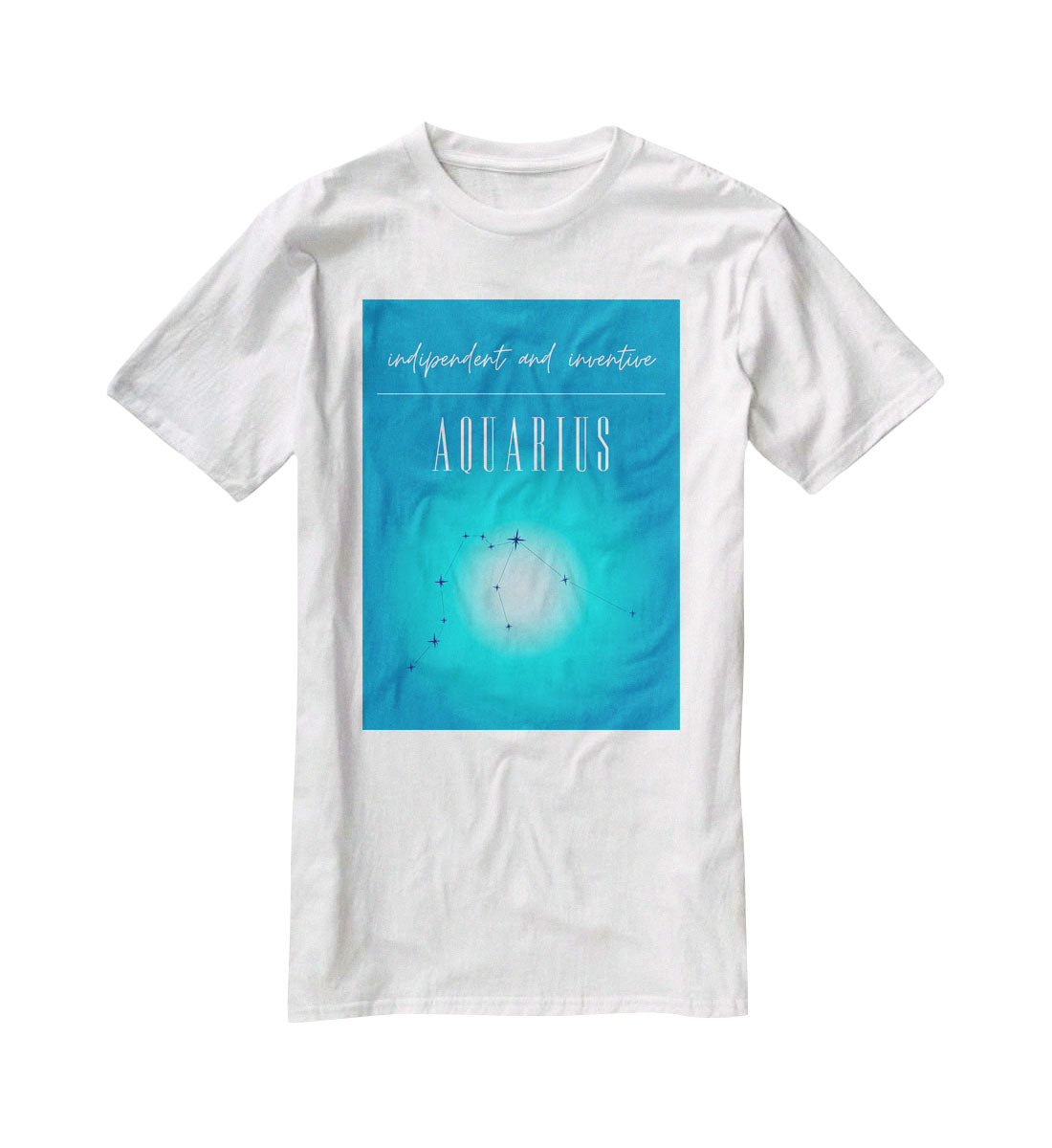 Aquarius Zodiac Vision Poster T-Shirt - Canvas Art Rocks - 5
