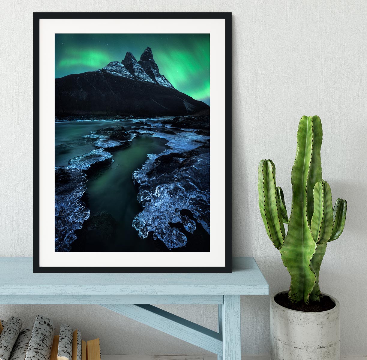 Arctic Night Framed Print - Canvas Art Rocks - 1