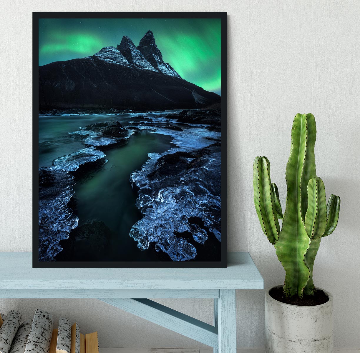 Arctic Night Framed Print - Canvas Art Rocks - 2