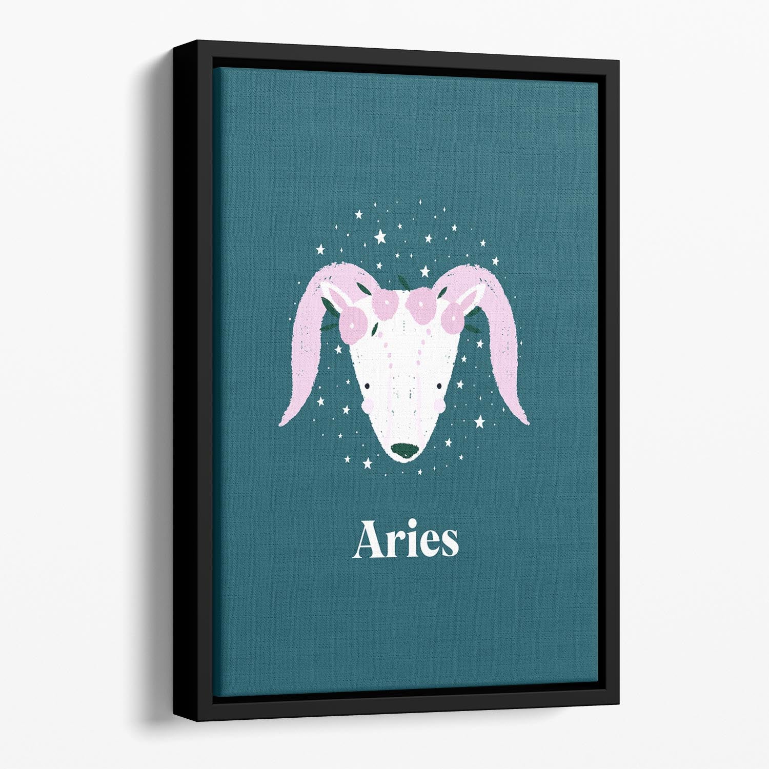 Aries Empowerment Print Floating Framed Canvas - Canvas Art Rocks - 1