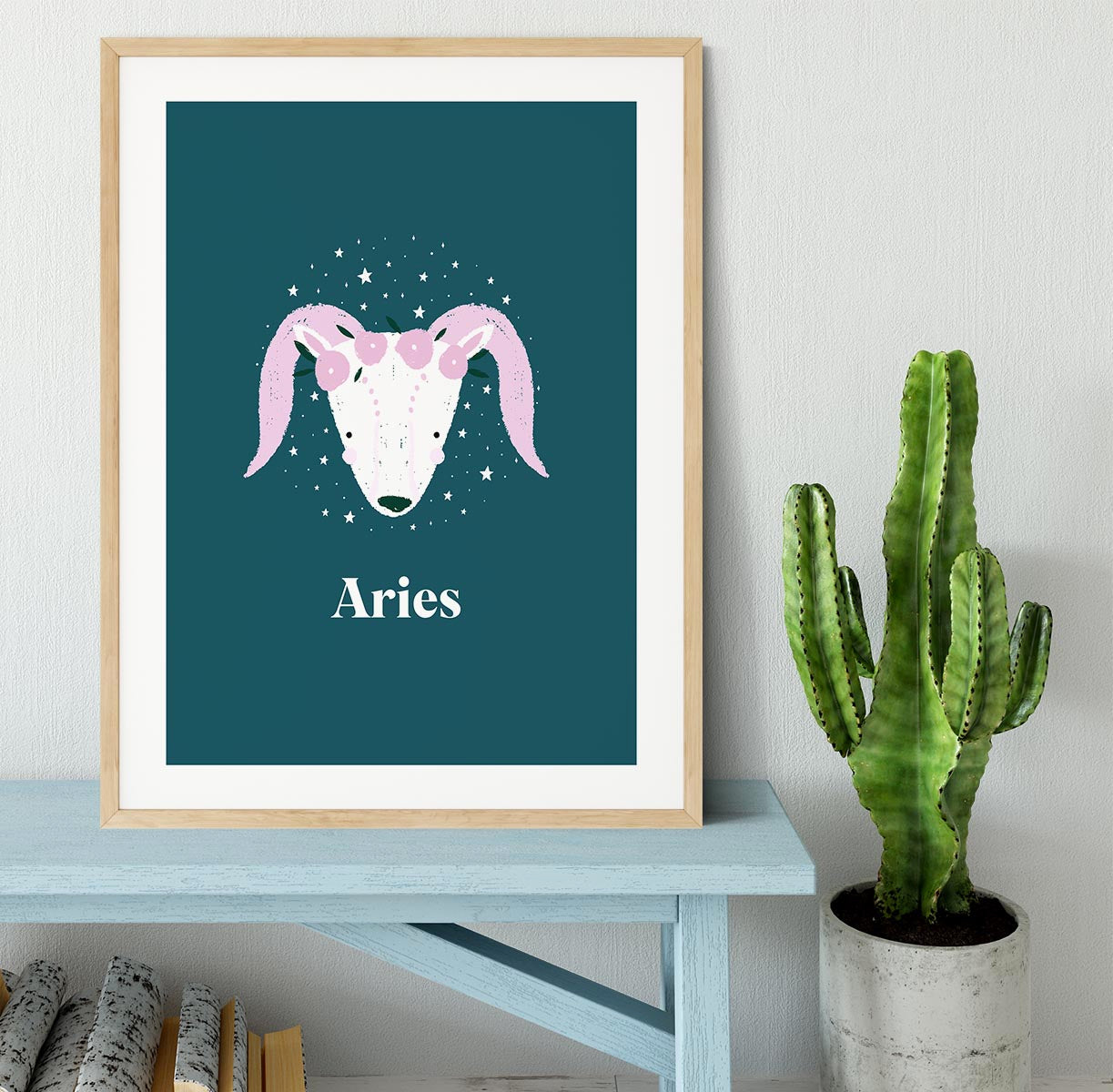 Aries Empowerment Print Framed Print - Canvas Art Rocks - 3