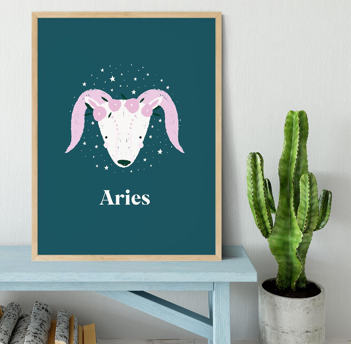 Aries Empowerment Print Framed Print - Canvas Art Rocks - 4