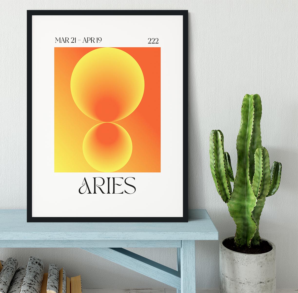 Aries Zodiac Fire Print Framed Print - Canvas Art Rocks - 1