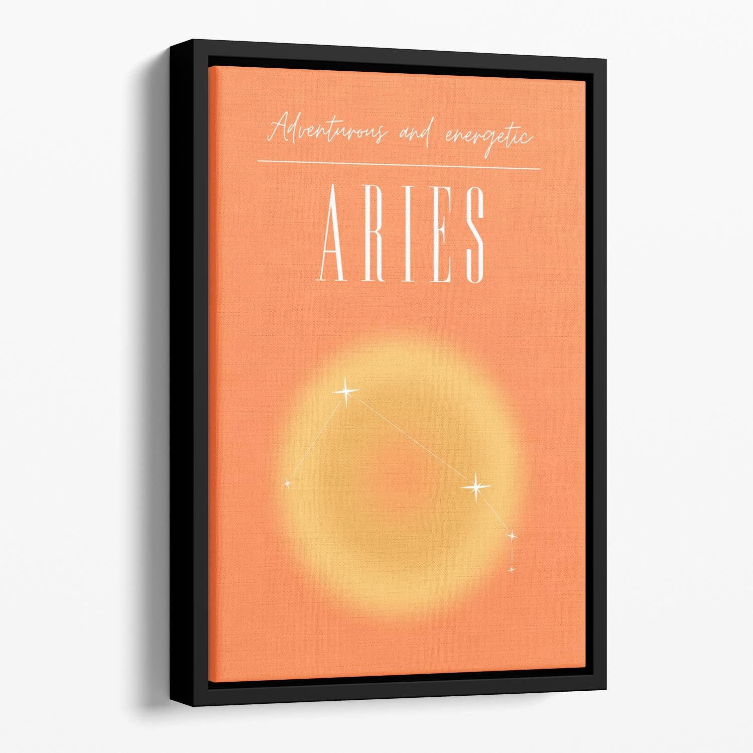 Aries Zodiac Passion Print Floating Framed Canvas - Canvas Art Rocks - 1