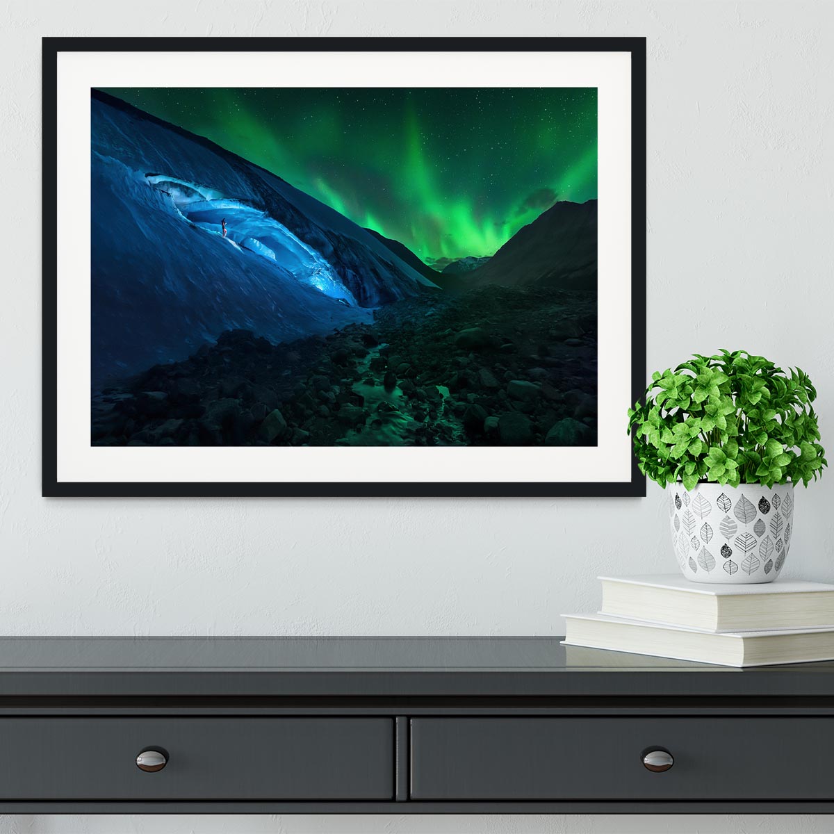 Athabasca cave Framed Print - Canvas Art Rocks - 1