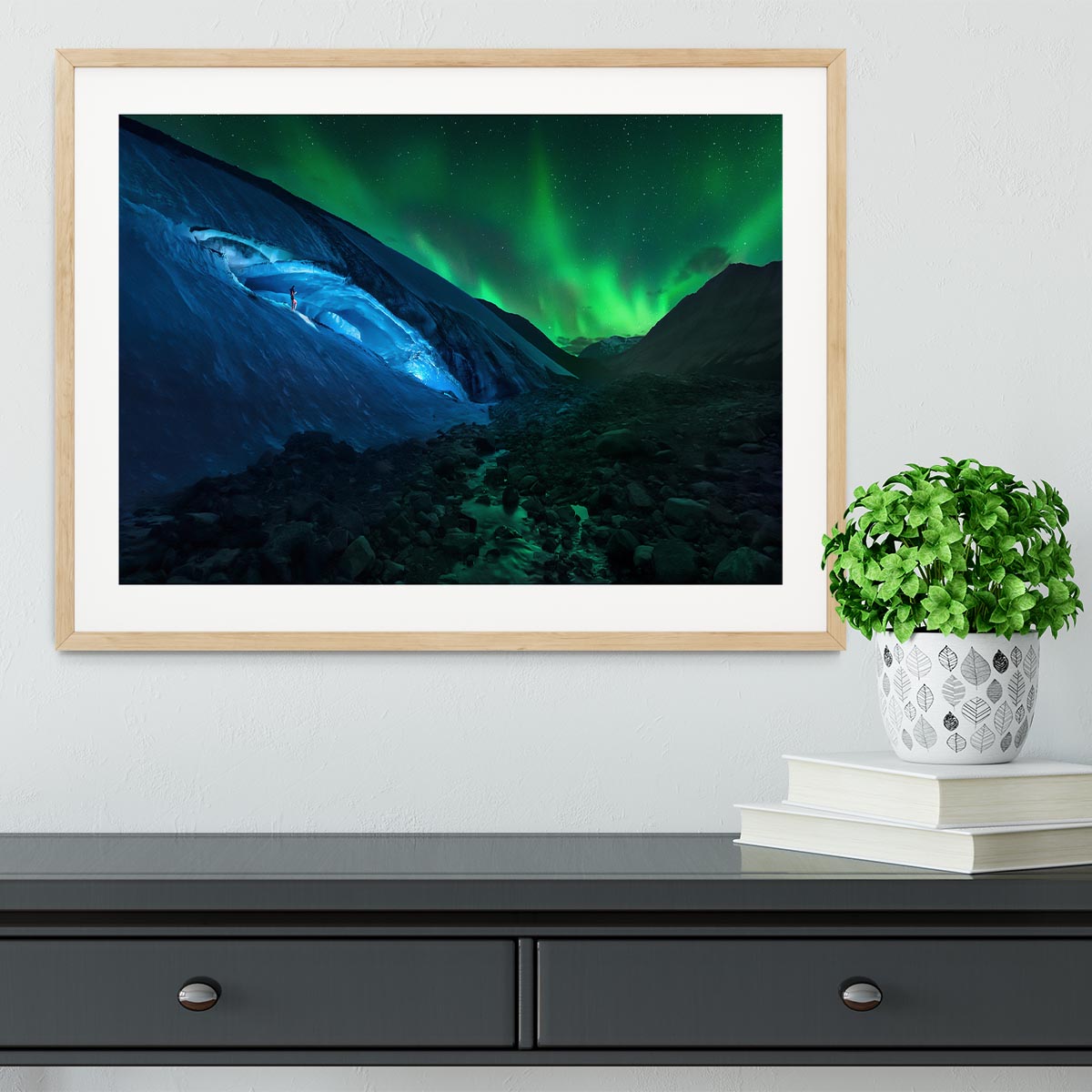 Athabasca cave Framed Print - Canvas Art Rocks - 3