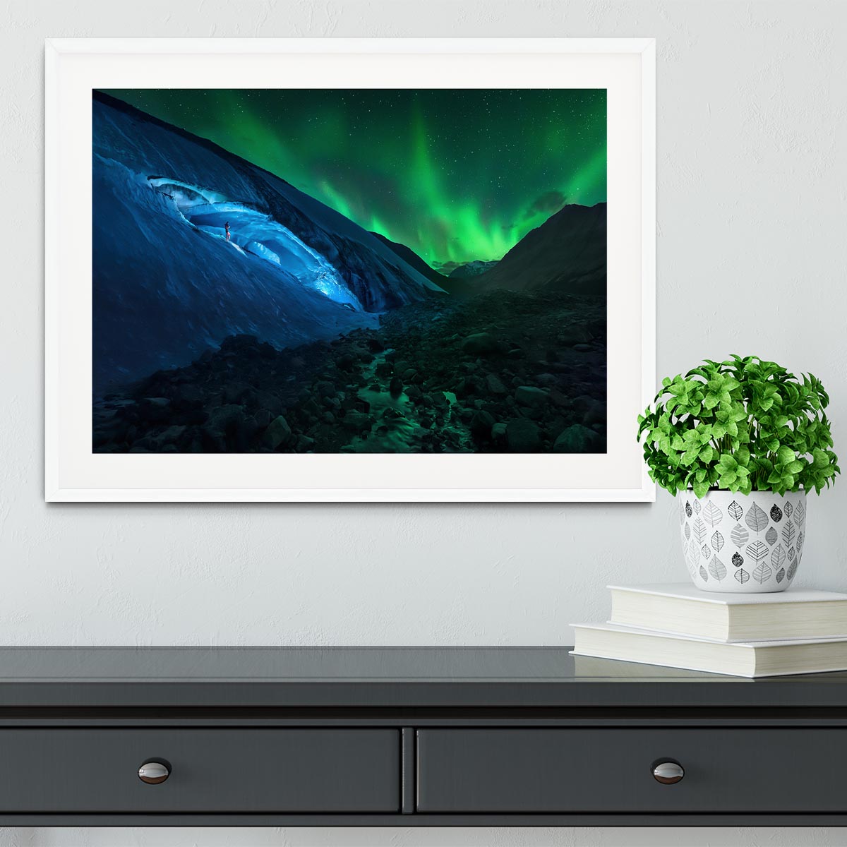 Athabasca cave Framed Print - Canvas Art Rocks - 5