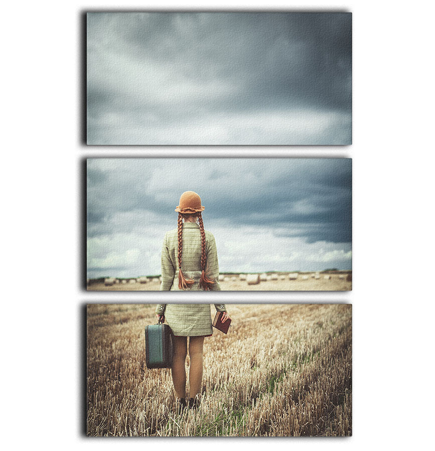 Back home 3 Split Panel Canvas Print - 1x - 1