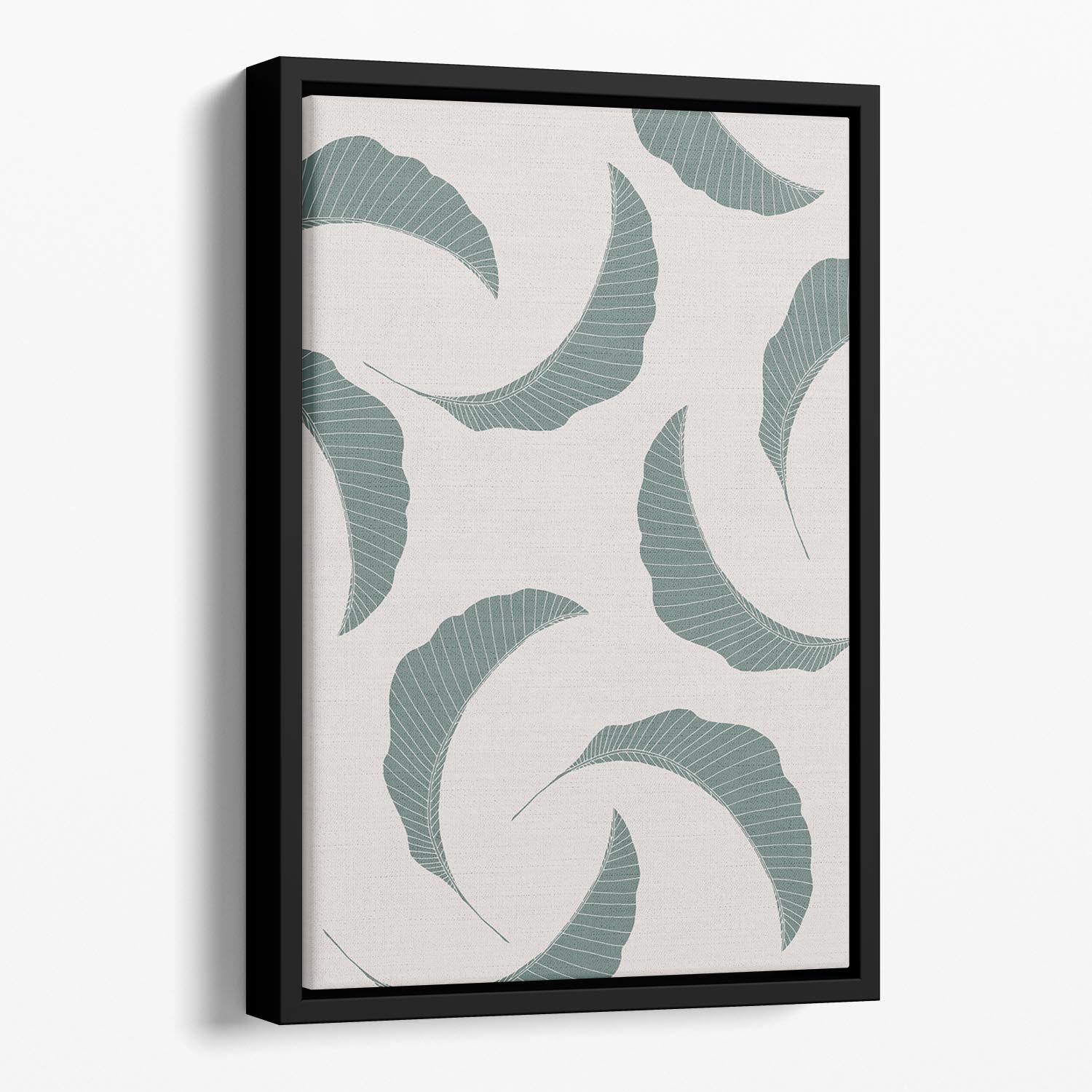 Banana Leaves Multiple Floating Framed Canvas - 1x - 1