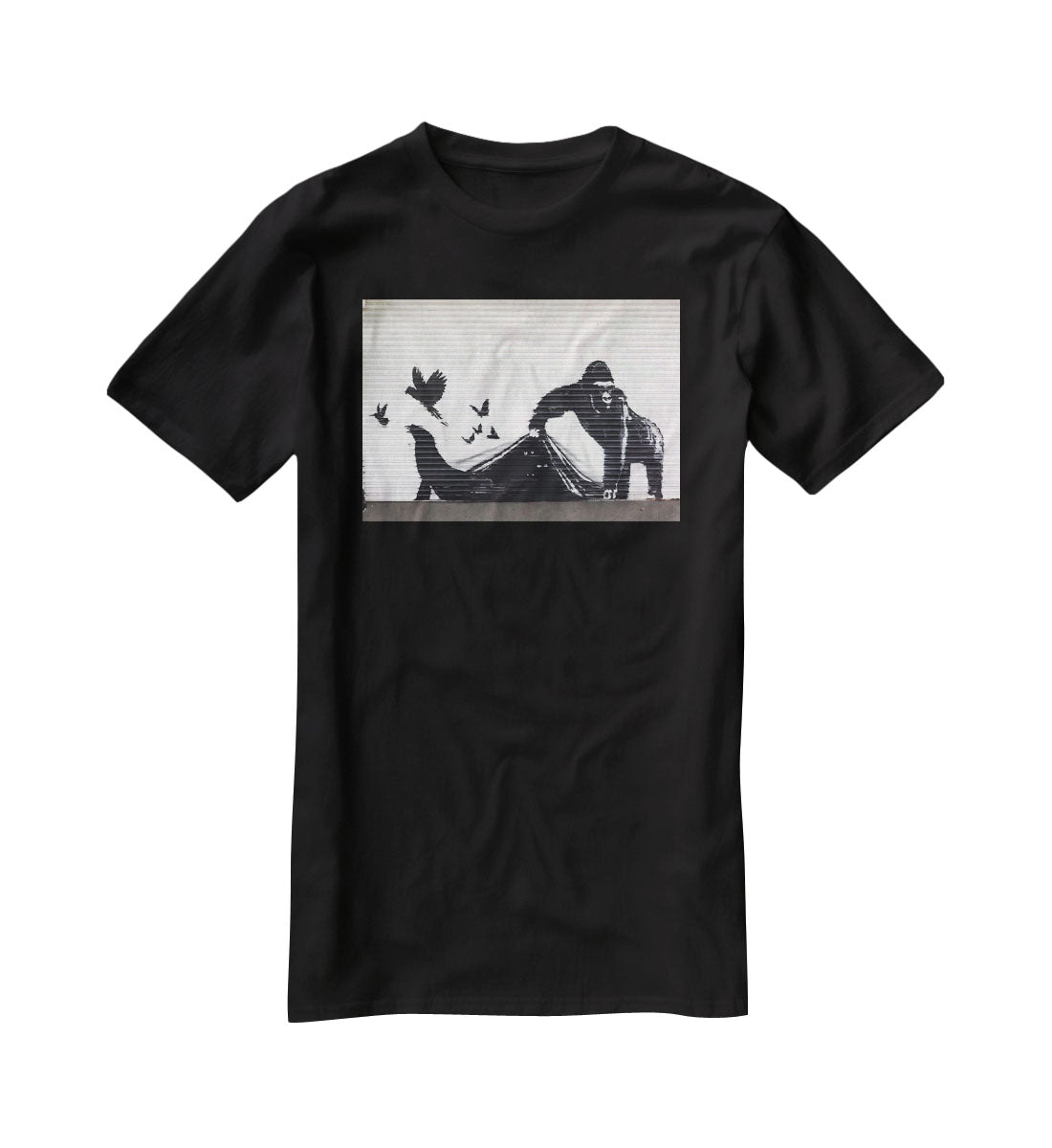 Banksy London Zoo T-Shirt - Canvas Art Rocks - 1