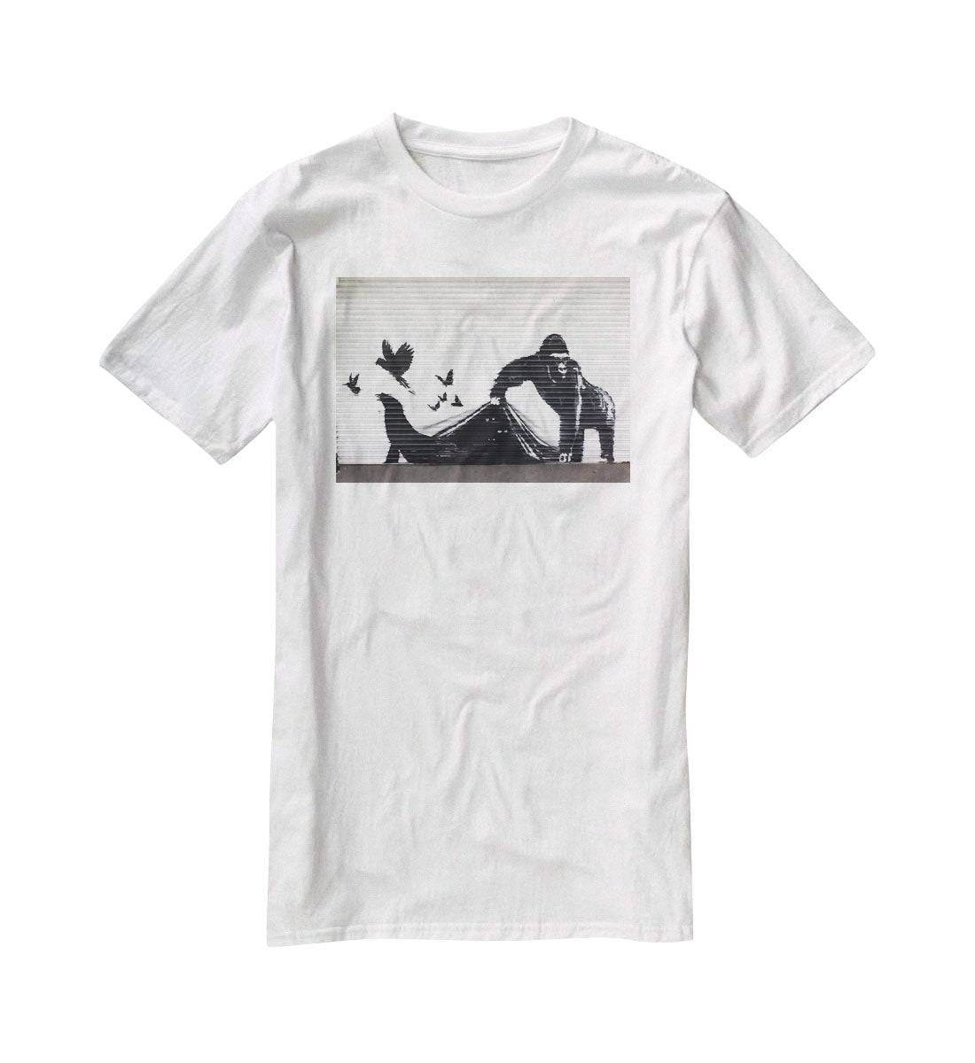 Banksy London Zoo T-Shirt - Canvas Art Rocks - 5