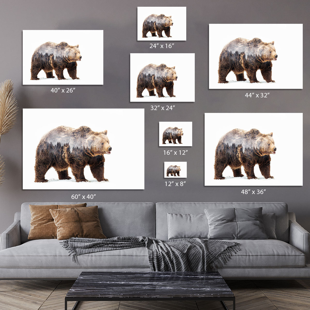 Bear Canvas Print or Poster - 1x - 7