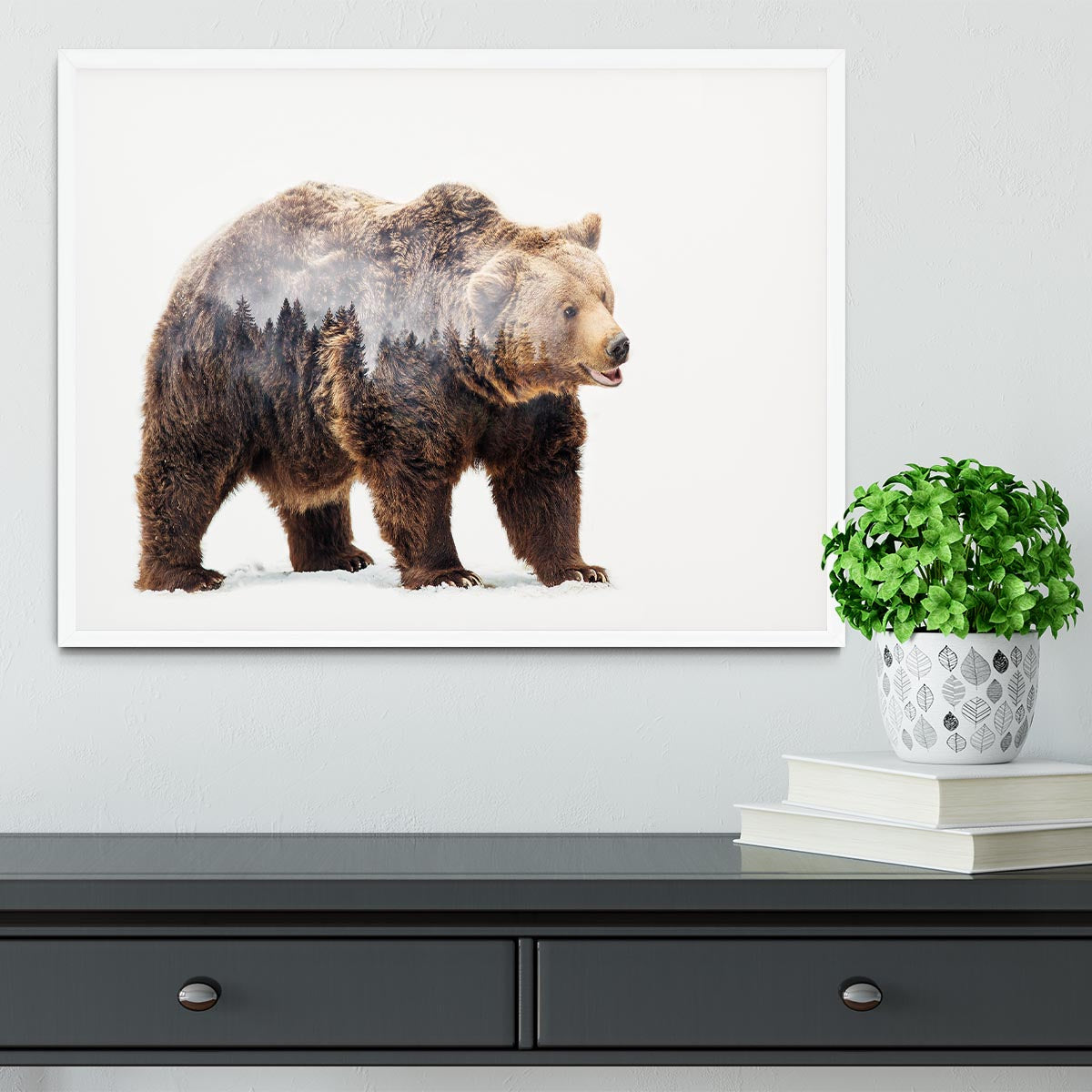 Bear Framed Print - 1x -6