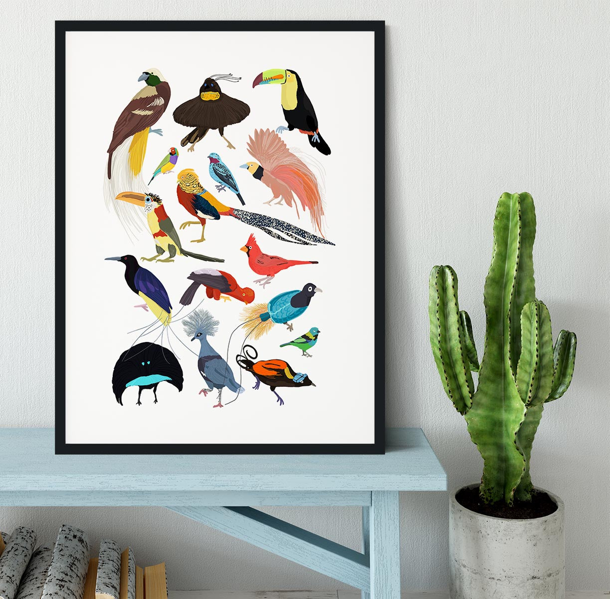 Birds of Paradise Framed Print - 1x - 1