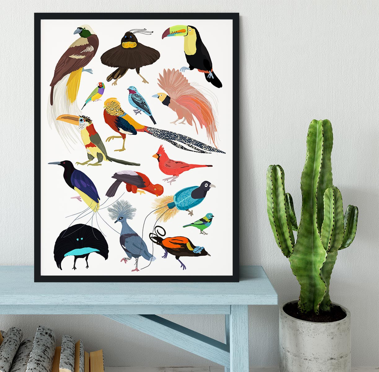 Birds of Paradise Framed Print - 1x - 2