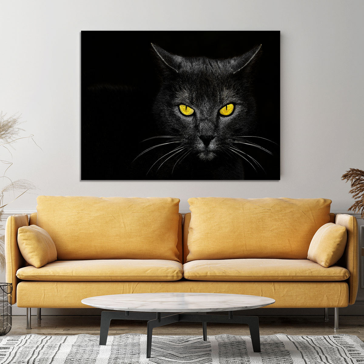 Black Cat Canvas Print or Poster - 1x - 4