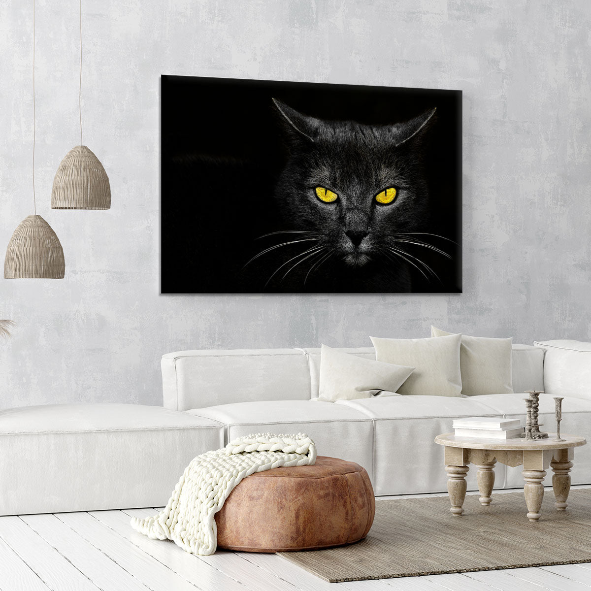 Black Cat Canvas Print or Poster - 1x - 6