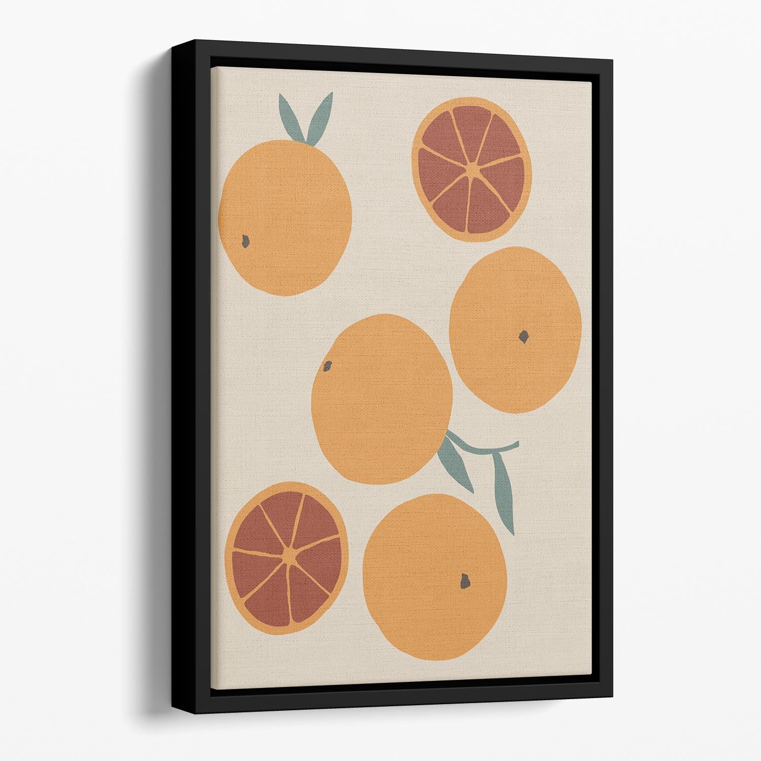 Blood Orange Floating Framed Canvas - 1x - 1