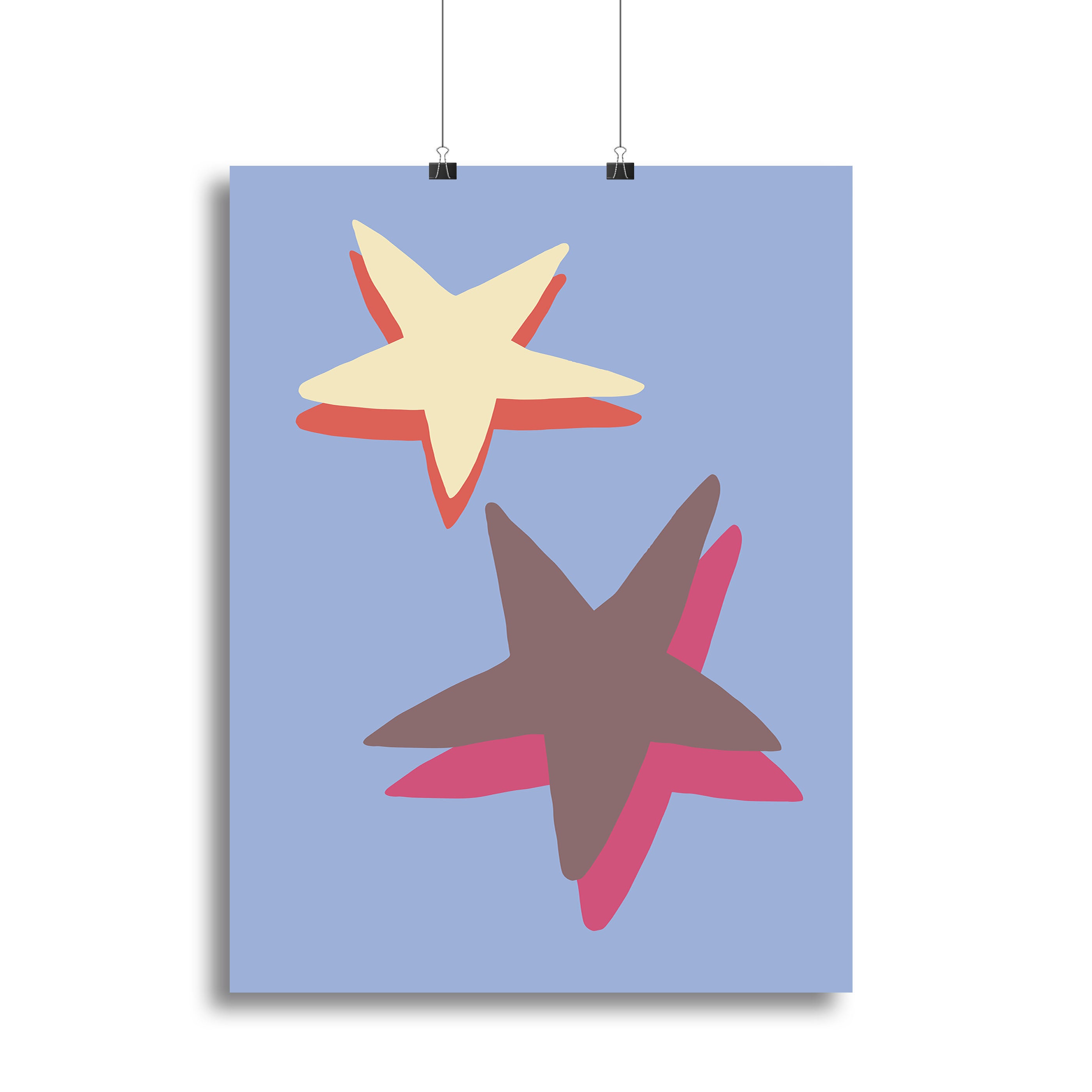 Blue Star Canvas Print or Poster - 1x - 2