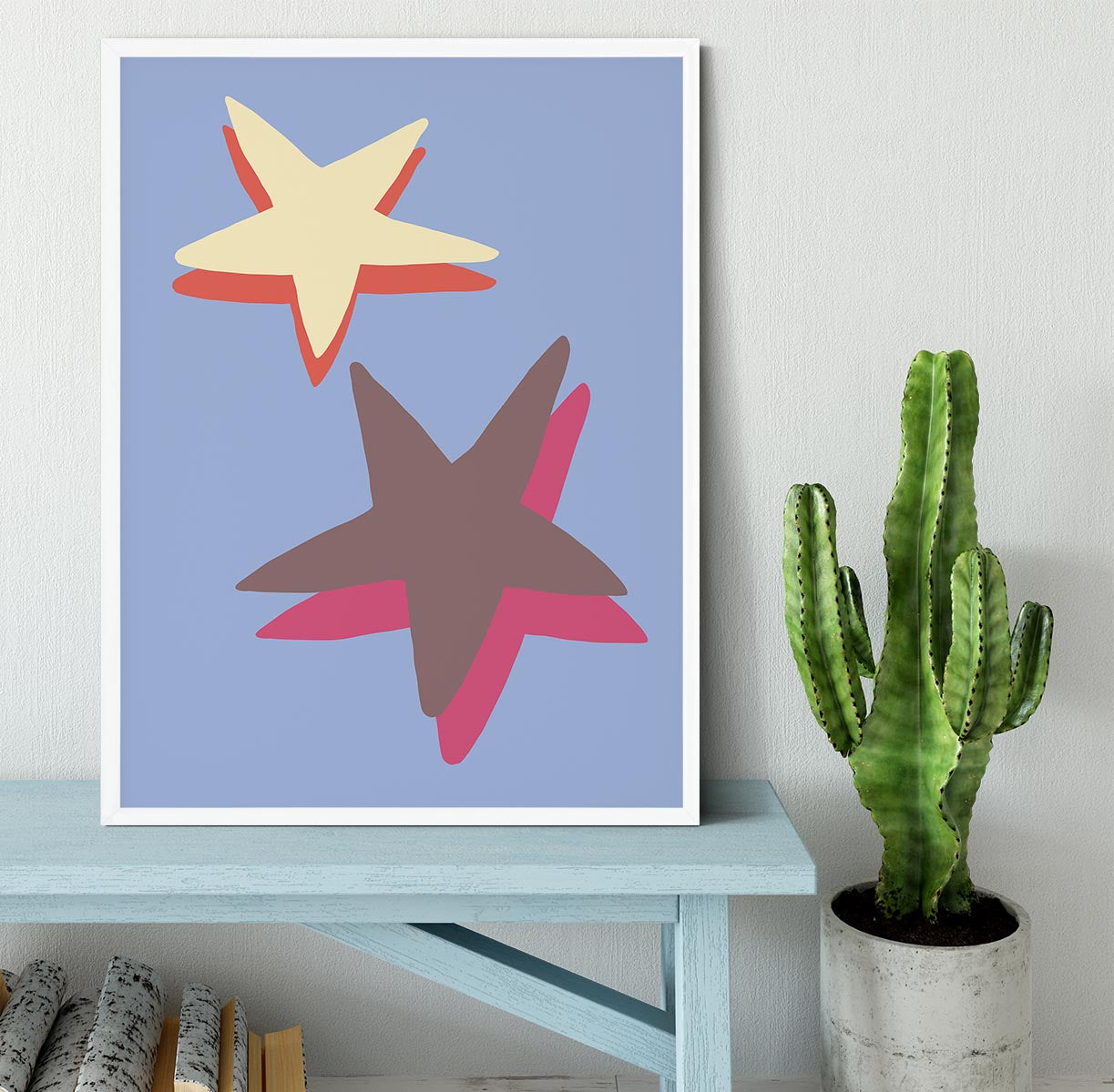 Blue Star Framed Print - 1x -6