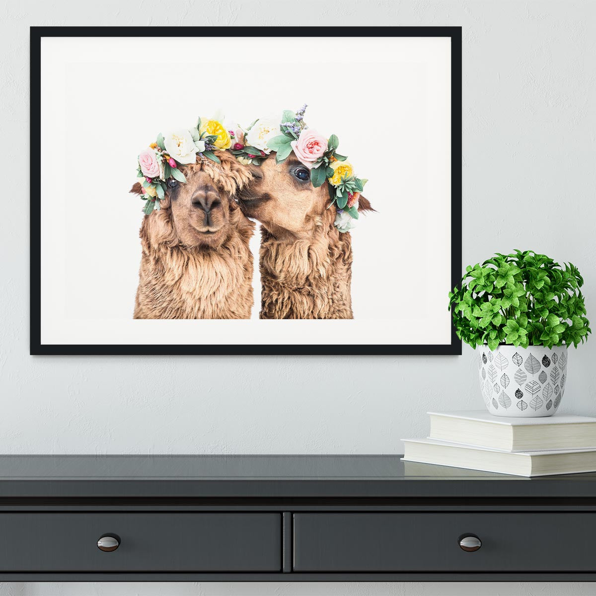 Boho Alpacas Framed Print - 1x - 1