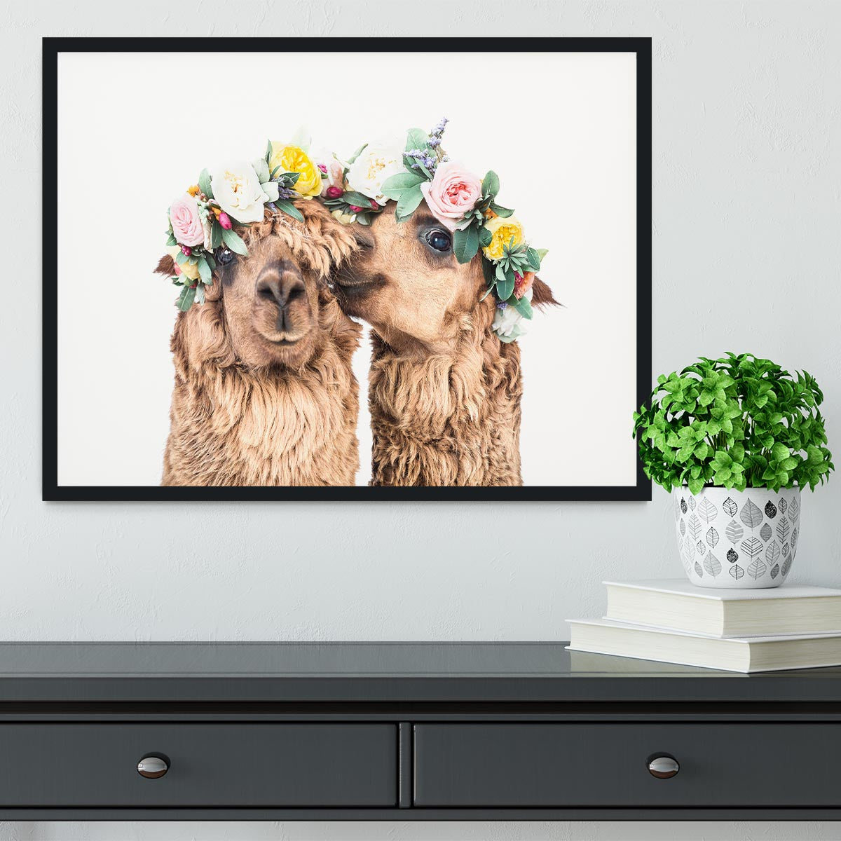 Boho Alpacas Framed Print - 1x - 2