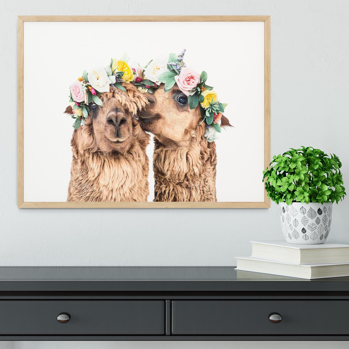 Boho Alpacas Framed Print - 1x - 4