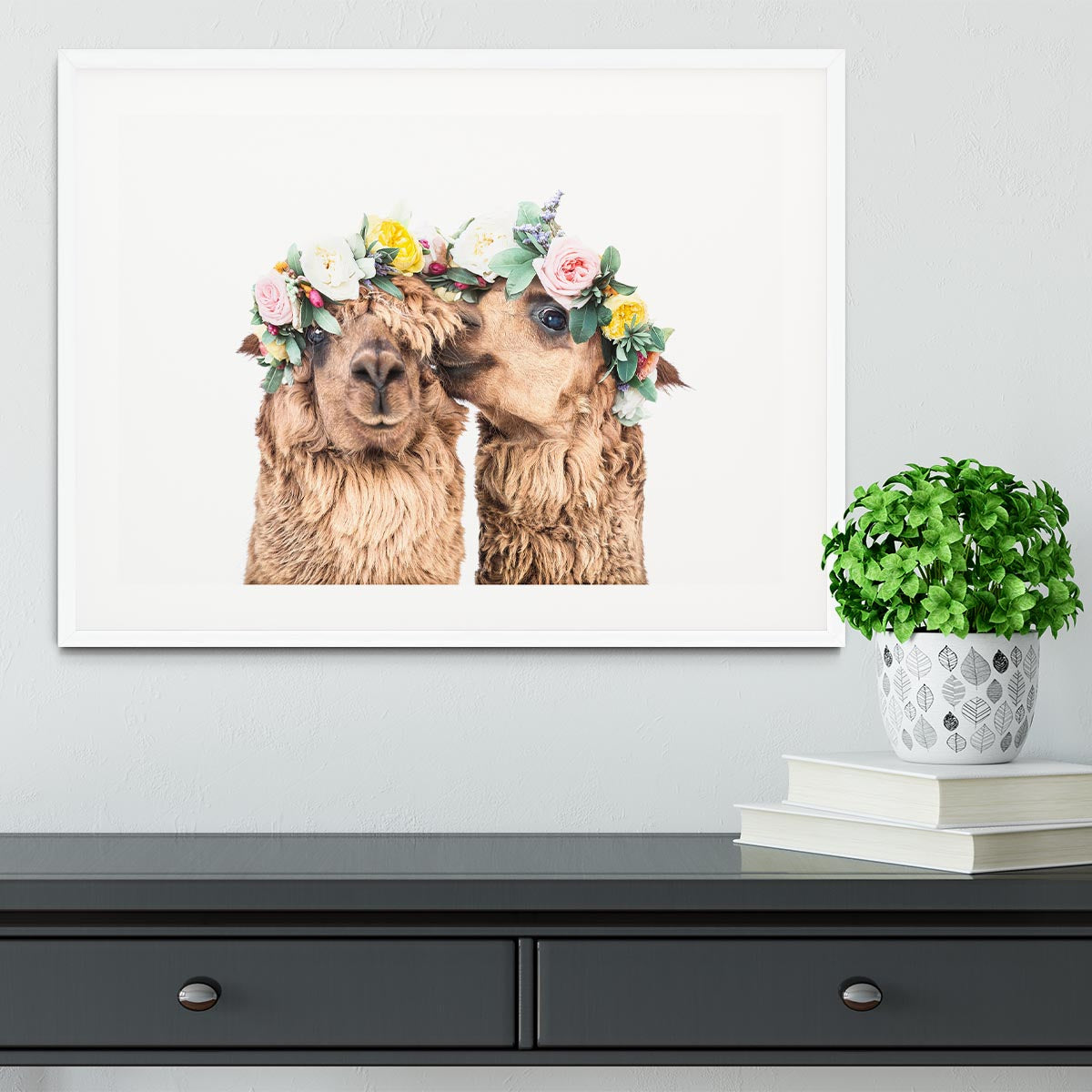 Boho Alpacas Framed Print - 1x - 5