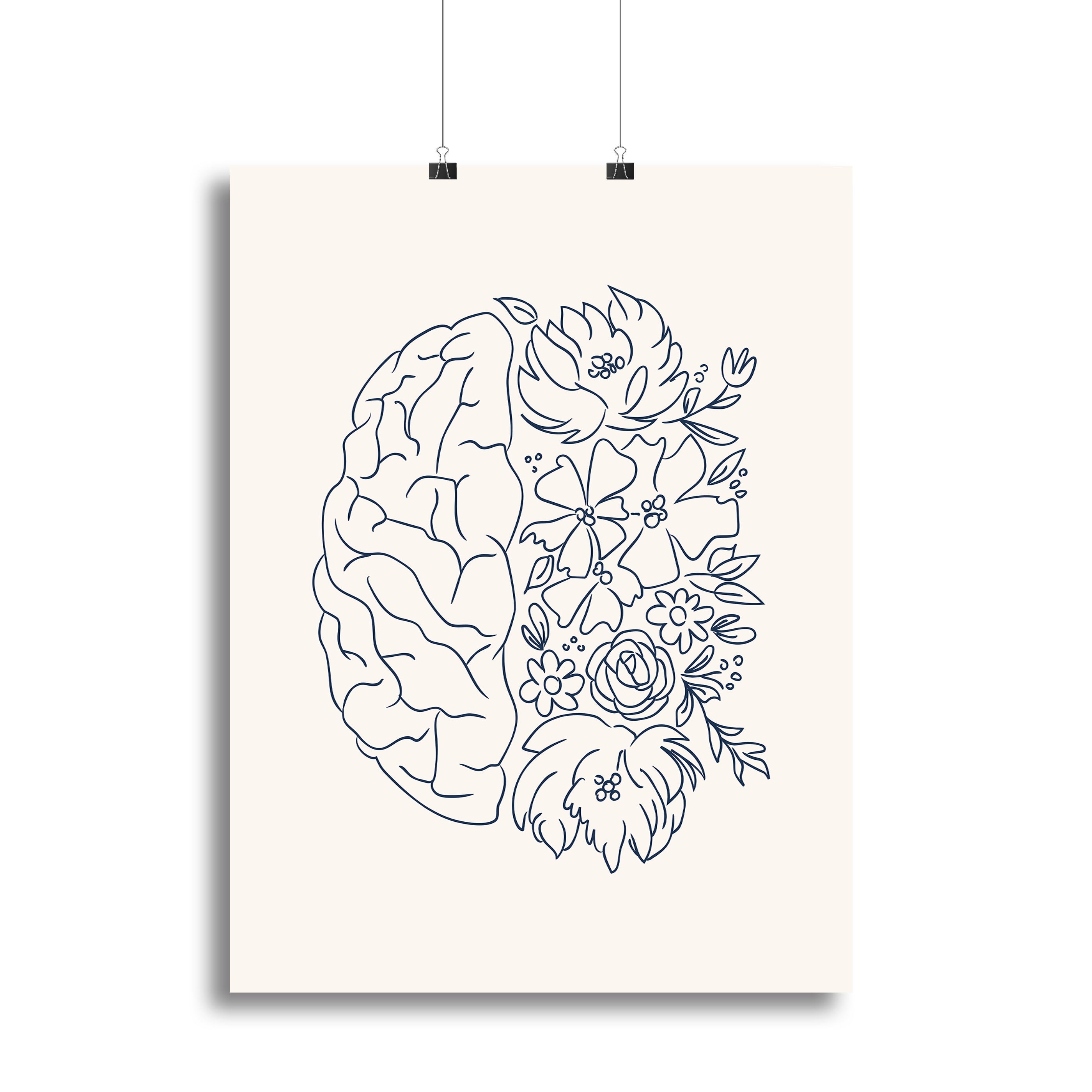 Brain Sketch Canvas Print or Poster - Canvas Art Rocks - 2