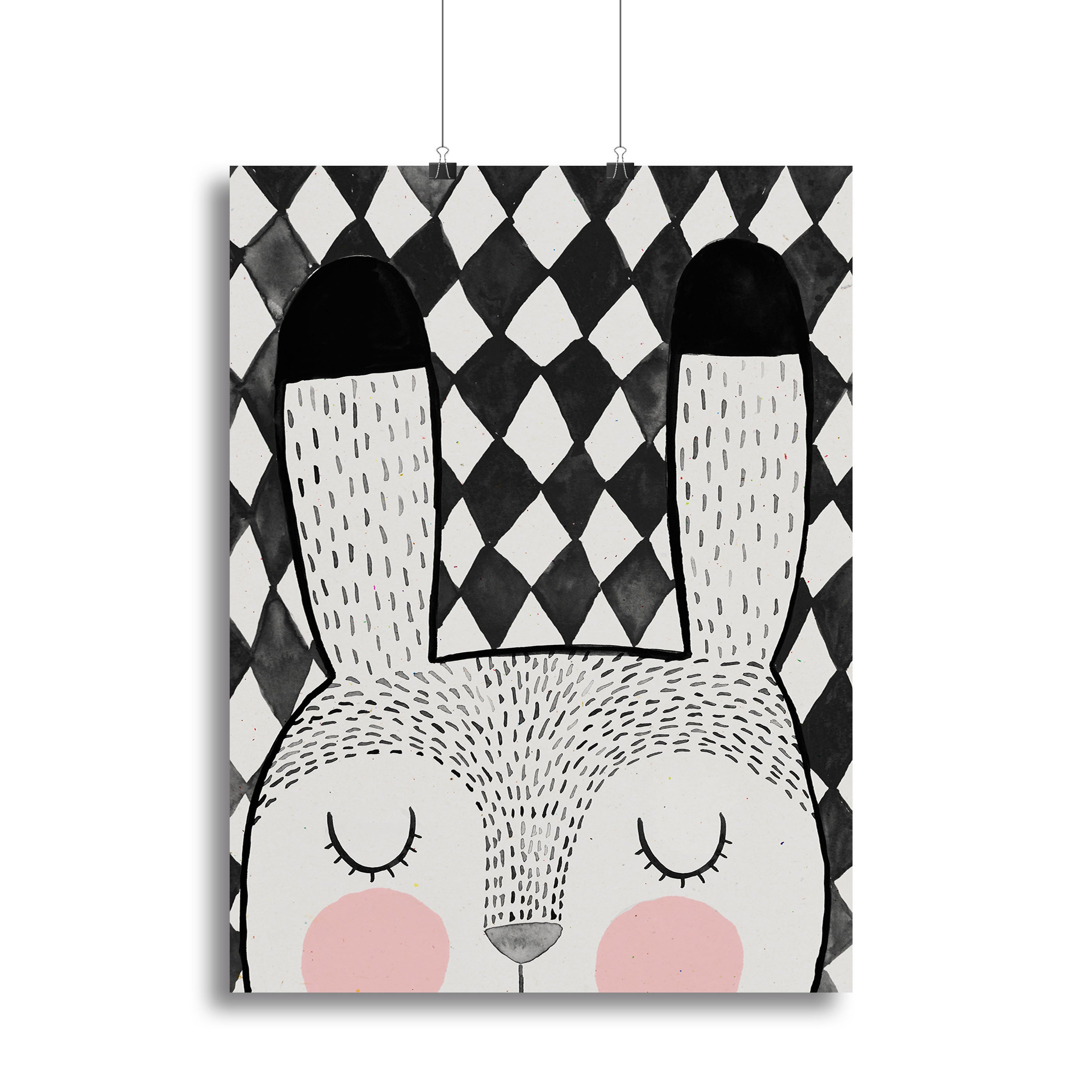 Bunny Canvas Print or Poster - 1x - 2