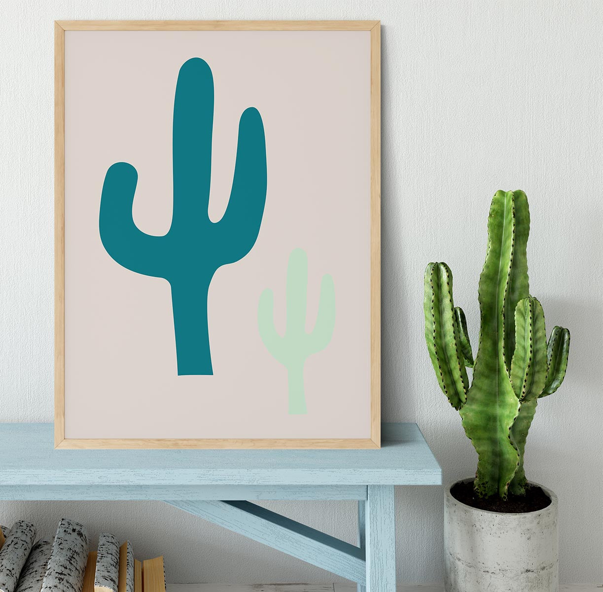 Cactus Beige Framed Print - 1x - 4