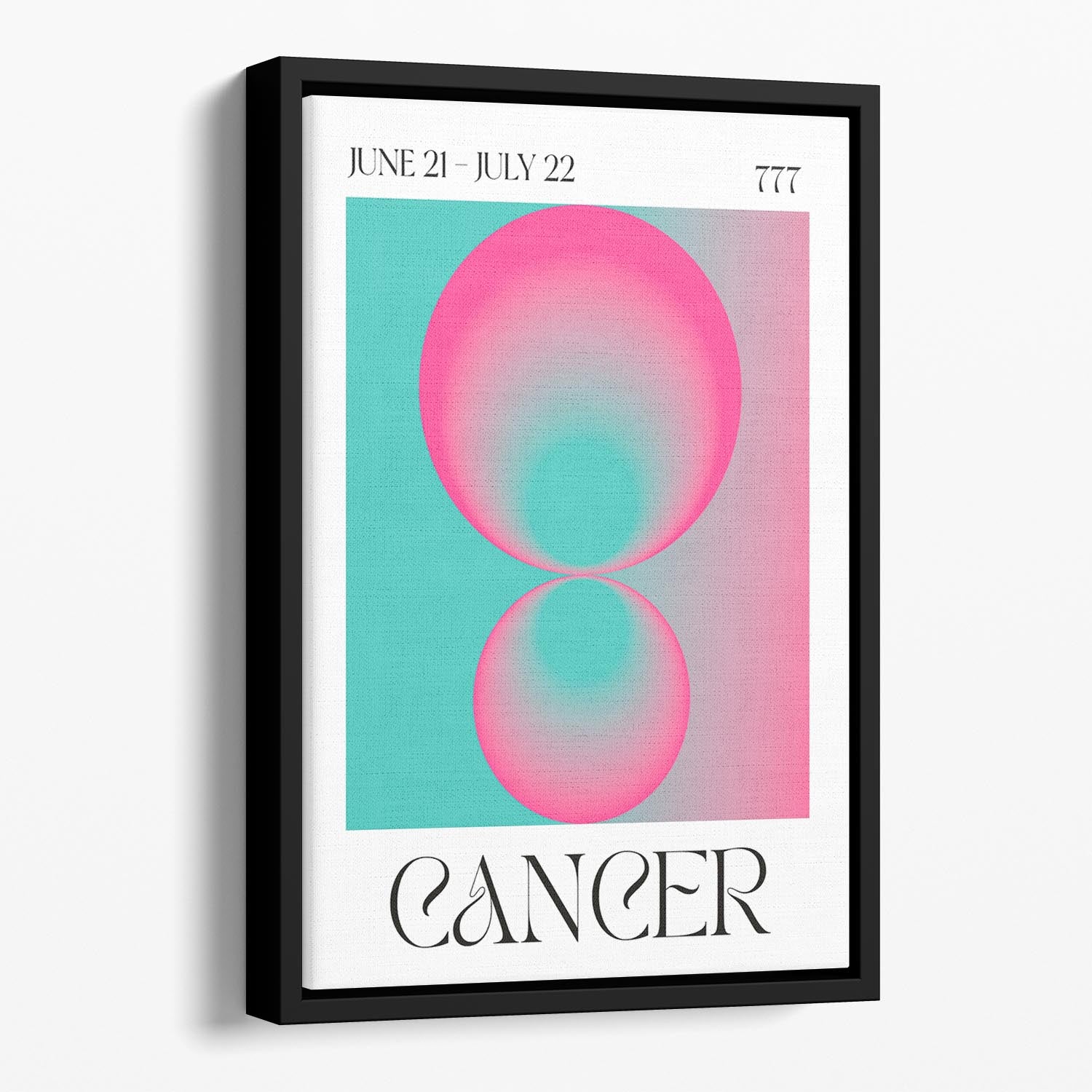 Cancer Zodiac Nurturing Art Floating Framed Canvas - Canvas Art Rocks - 1