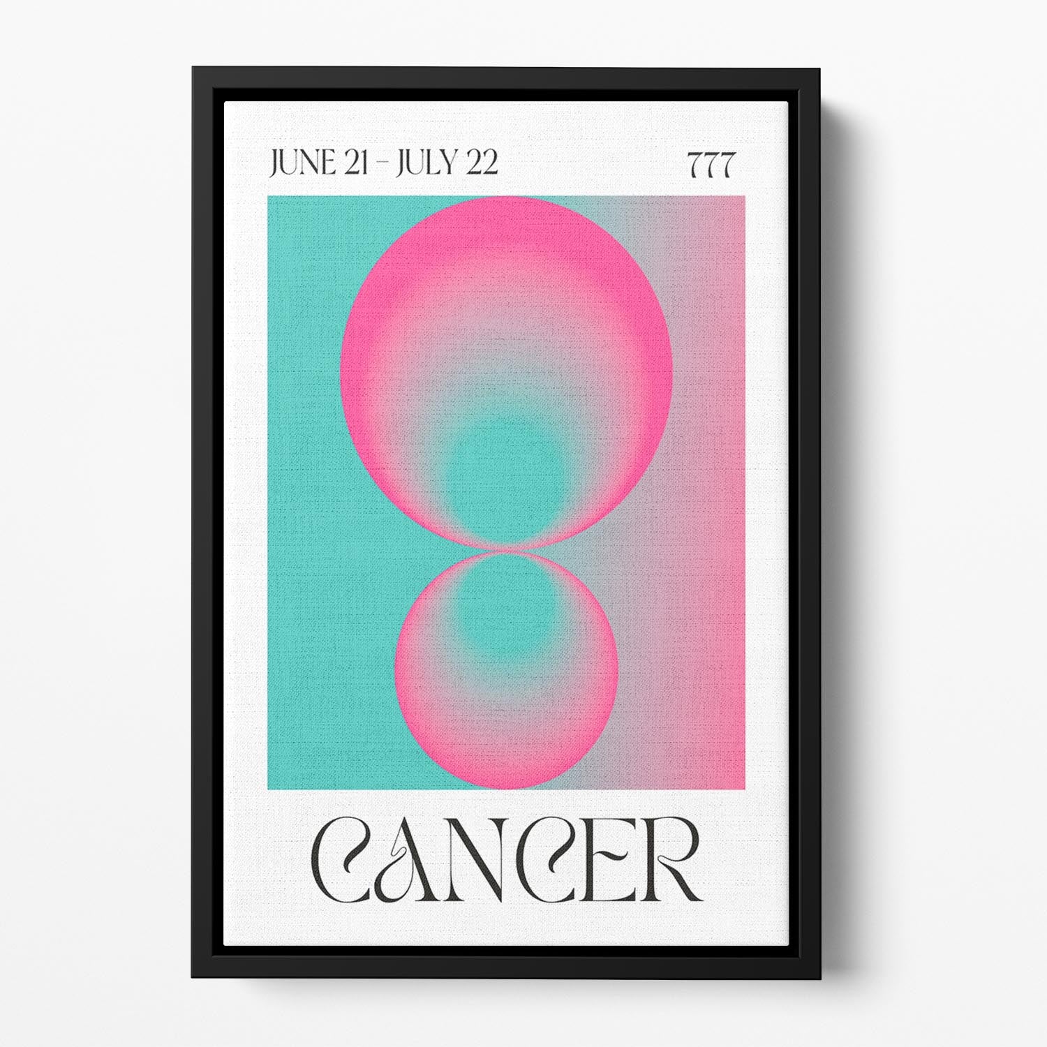 Cancer Zodiac Nurturing Art Floating Framed Canvas - Canvas Art Rocks - 2