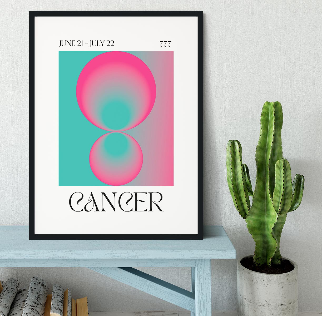 Cancer Zodiac Nurturing Art Framed Print - Canvas Art Rocks - 1