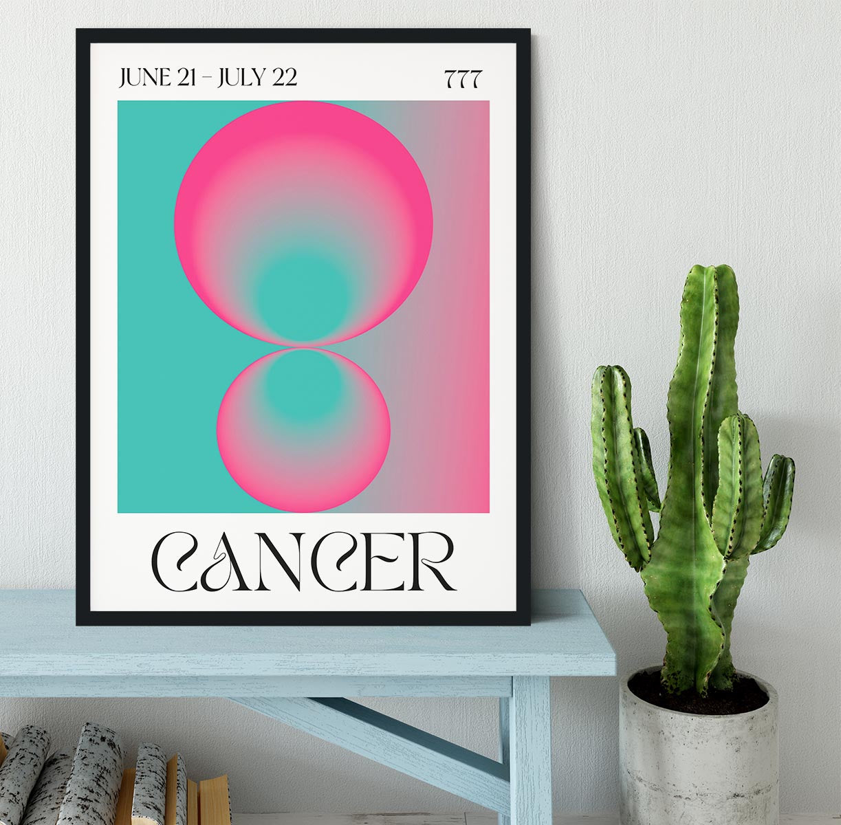 Cancer Zodiac Nurturing Art Framed Print - Canvas Art Rocks - 2