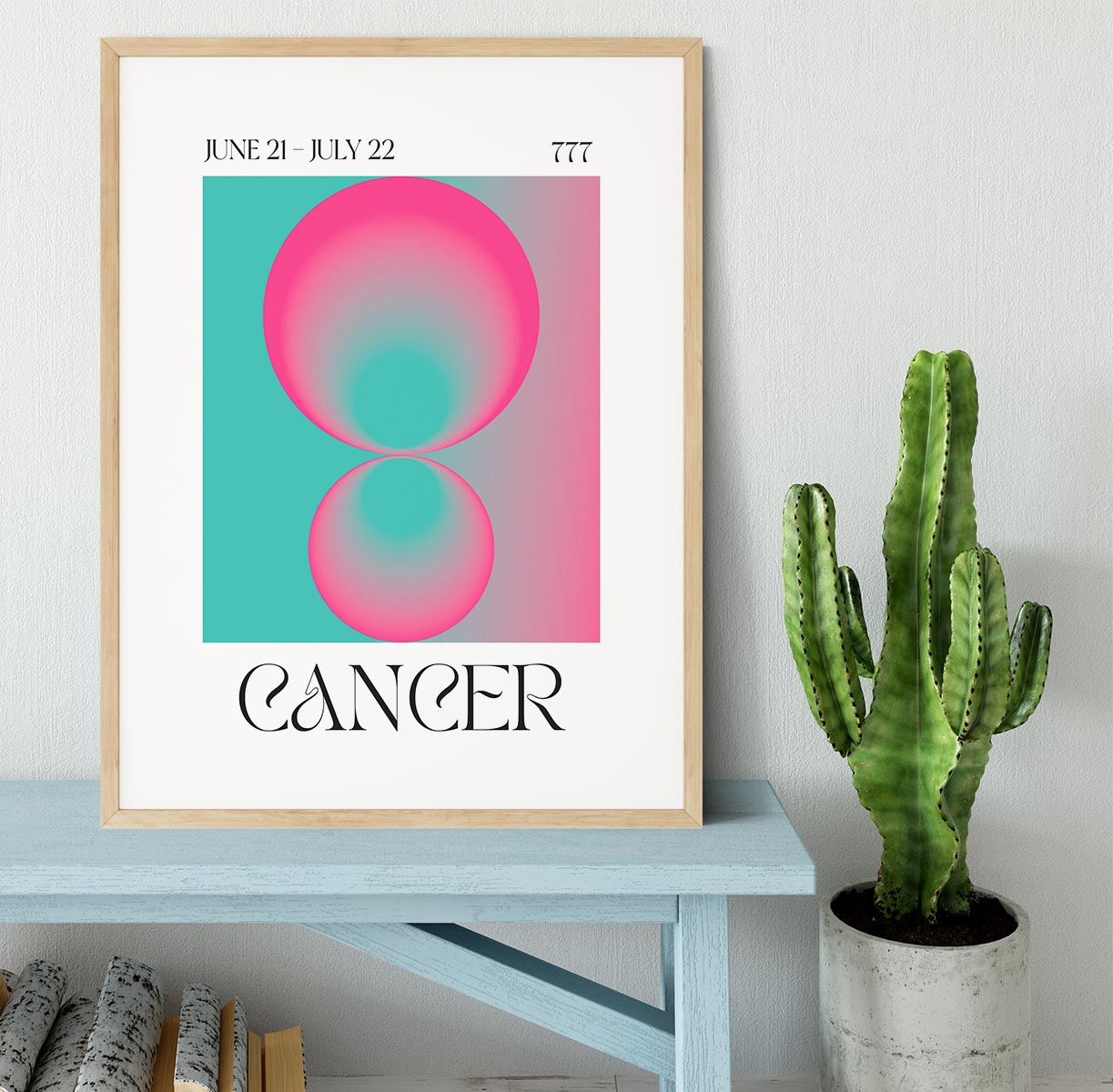 Cancer Zodiac Nurturing Art Framed Print - Canvas Art Rocks - 3