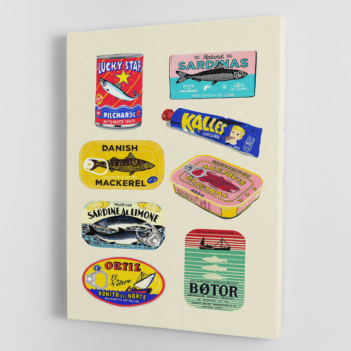 Canned Fish Canvas Print or Poster - Canvas Art Rocks - 1