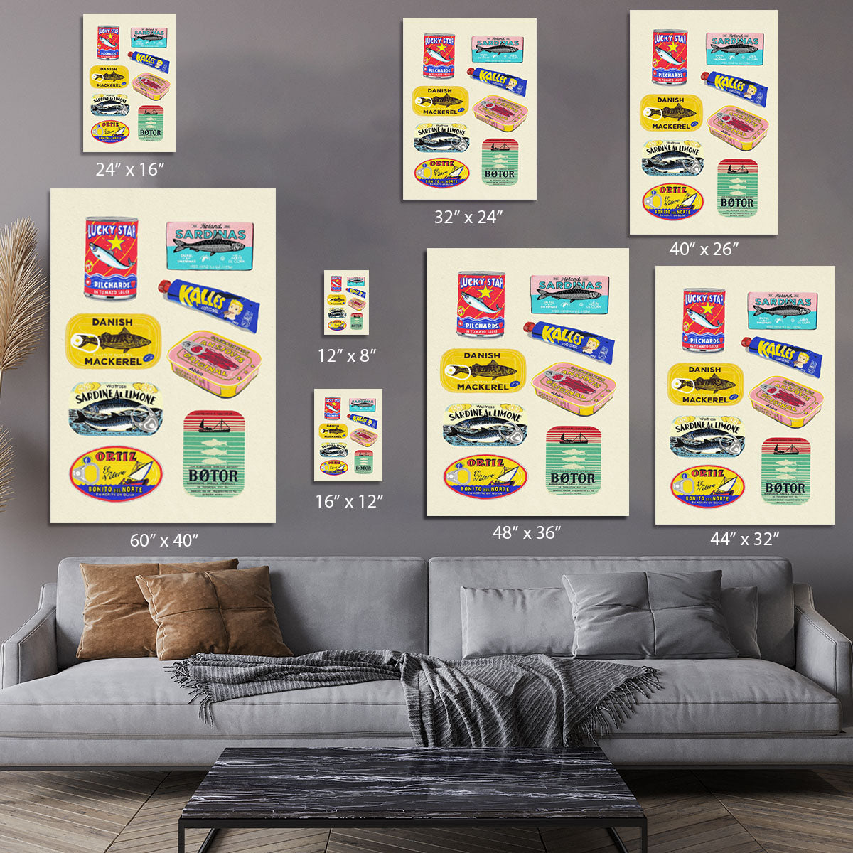 Canned Fish Canvas Print or Poster - Canvas Art Rocks - 7