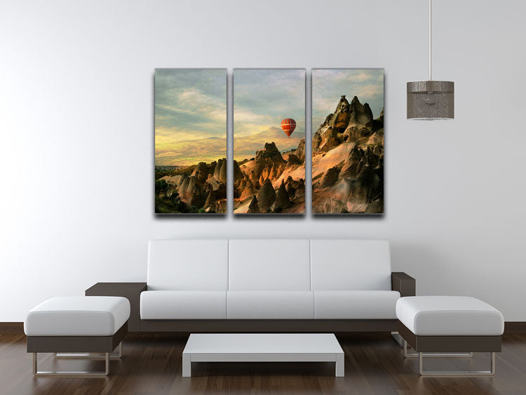 Cappadocia 3 Split Panel Canvas Print - 1x - 3