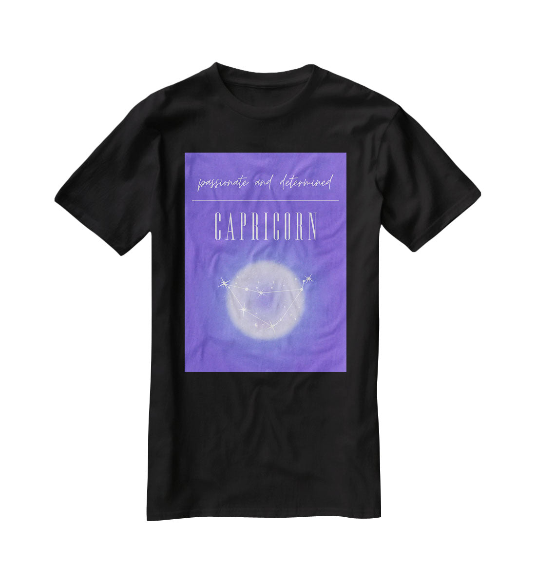 Capricorn Zodiac Energy Art T-Shirt - Canvas Art Rocks - 1