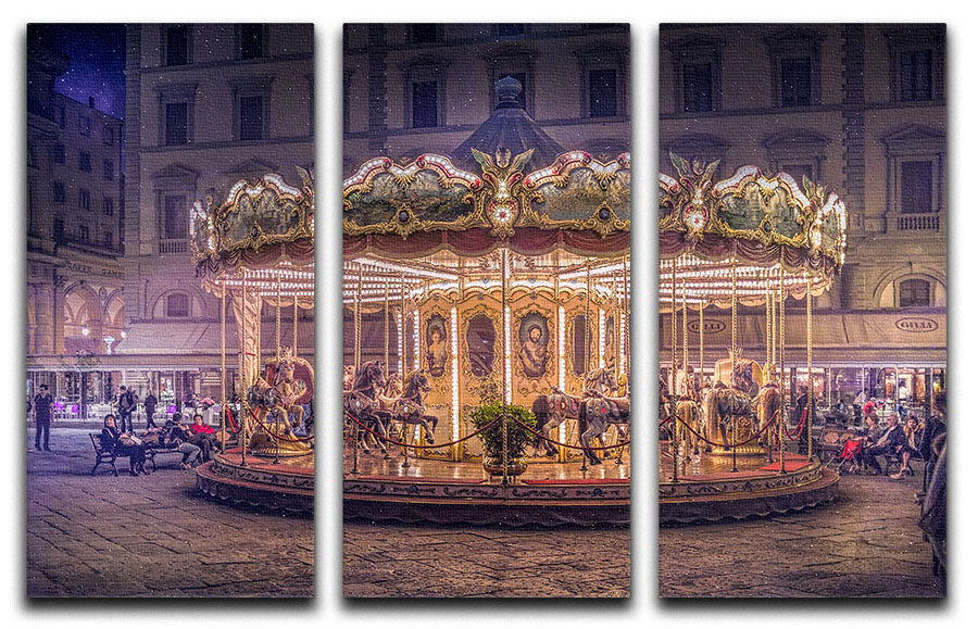 Carousel 3 Split Panel Canvas Print - 1x - 1