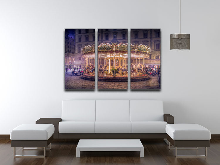 Carousel 3 Split Panel Canvas Print - 1x - 3