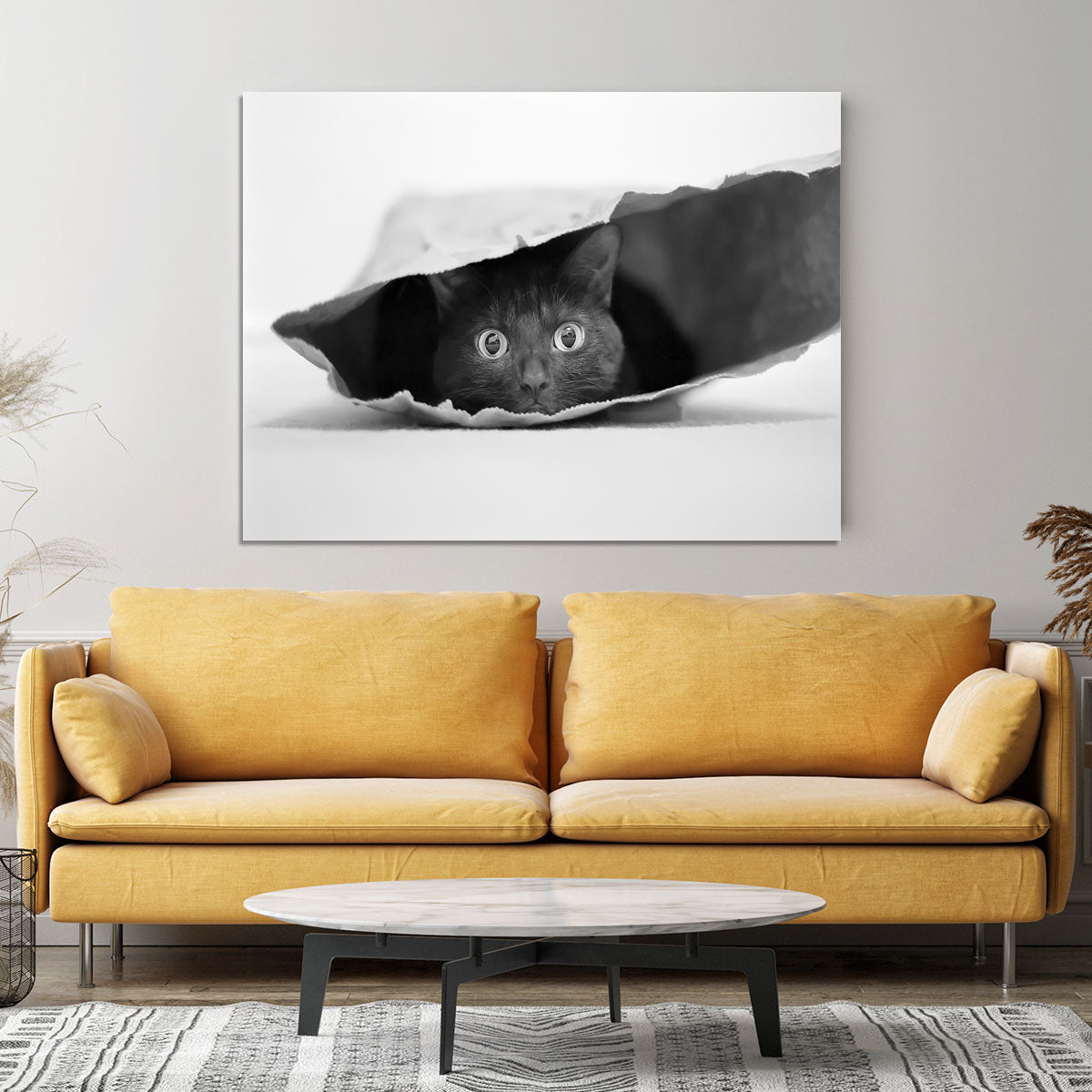 Cat in a bag Canvas Print or Poster - 1x - 4